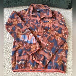 Patagonia size small canyon block big sisu Aztec snap synchilla pullover